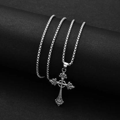 Summer Black Rhinestone Cross Jesus Pendant Choker Necklace for Women Punk Vintage Double Layers Chain 2025 Neck Boho Jewelry