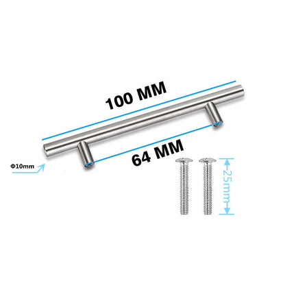 Black Gold Cupboard Handle Brushed Stainless Steel Kitchen Cabinet Door Knob Furniture Drawer Pull  Hardware Pulls  Bar Handle