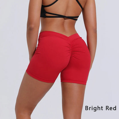 DIAS FIT JOY V-Back shorts High waisted hip lifting yoga shorts women's nylon tight fitting shorts training sports fitness pants