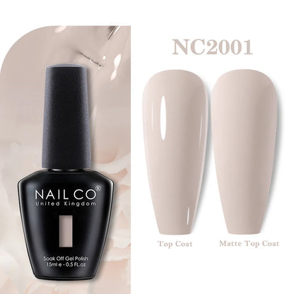 NAILCO 131Colors Vernis Semi Permanent UV Varnish Gel Nail Polish Nails Art Gel Manicure TOP BASE Varnish Hybrid