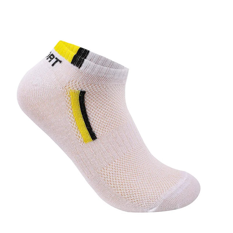 5 pairs of running men's socks, breathable, professional sports, sweat-absorbent, casual and comfortable socks