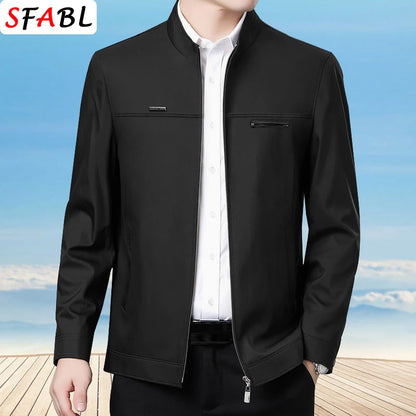 Loose Casual Business Men's Jacket Blazers for Men Formal Social Jacket Solid Color Luxury Office Dress Coat Spring Autumn New