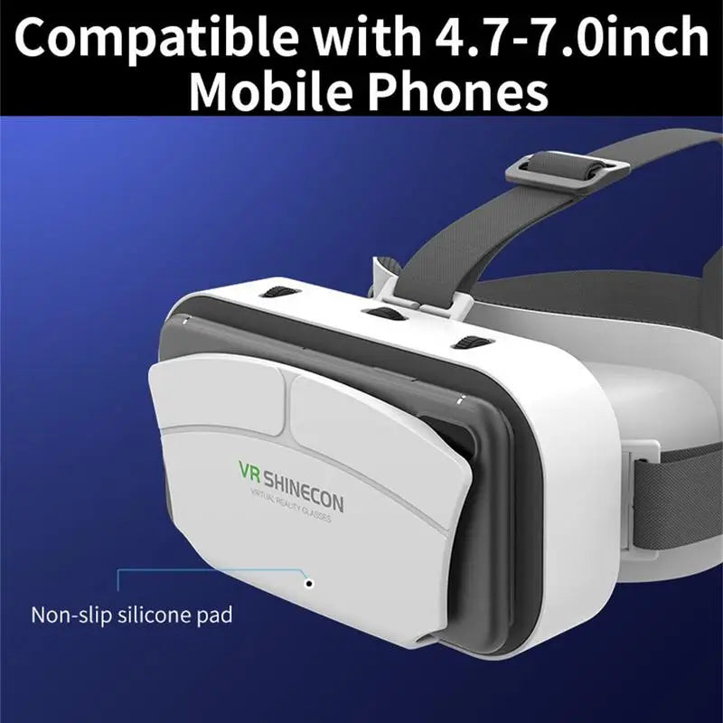 For Ios Androids Smartphone G12 Vr Glasses Portable 3d Virtual World Vr Virtual Reality 3d Glasses  For 4.5-7.0 Inch Cell Phone