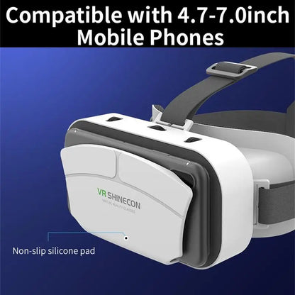 For Ios Androids Smartphone G12 Vr Glasses Portable 3d Virtual World Vr Virtual Reality 3d Glasses  For 4.5-7.0 Inch Cell Phone