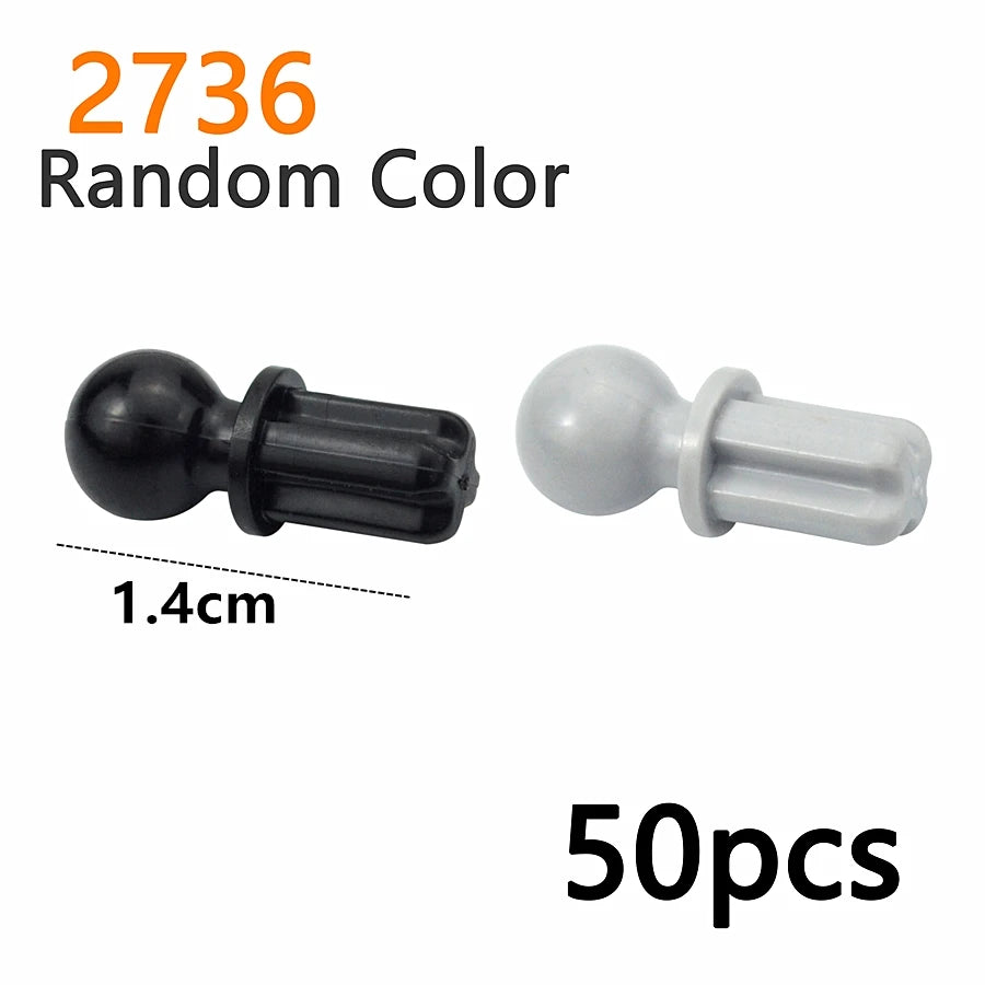 MOC Bolt Pin with Friction Peg Cross Axle Technical Building Blocks DIY Connector Bricks Compatible 2780 3673 77765 32556  32054