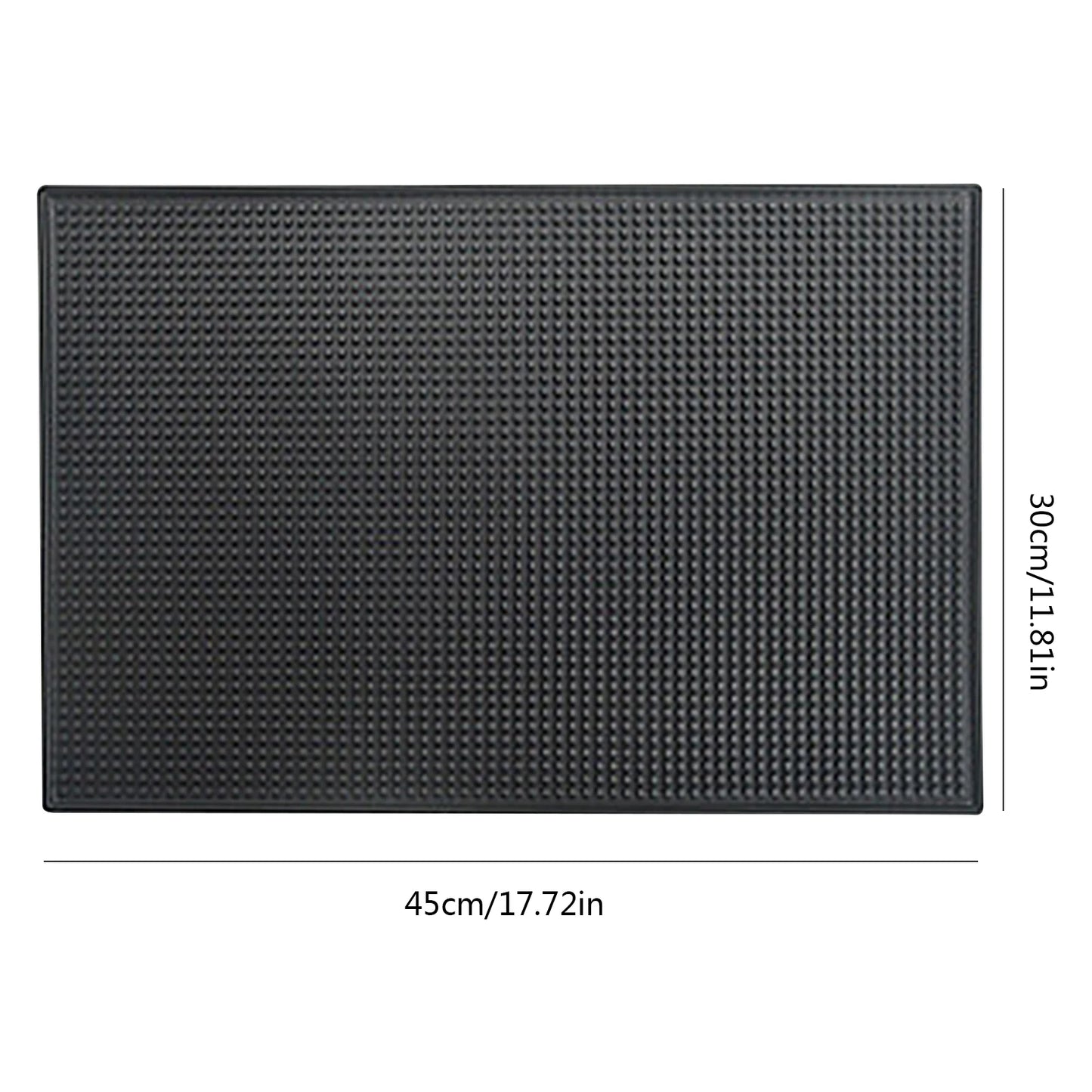 Bar Mat Rubber Coffee Bar Mats Anti-slip PVC Cup Mat Waterproof Heat Resistant Drain Mat for Bar Cafe Barista Cocktail Bartender