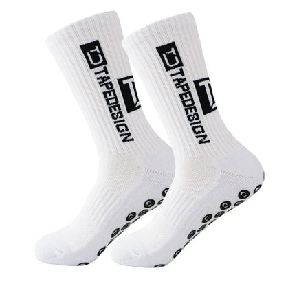 Professional Anti-slip Football Socks Men Women Non-slip Soccer Basketball Tennis Sport Socks Grip Cycling Riding Socks 1 Pair