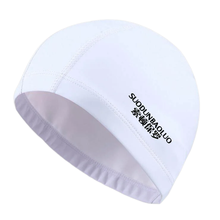 Waterproof PU Fabric Swim Cap Swimming Pool Accessories Water Sport Protect Ear Long Hair Bath Hat Plus Size for Men Women Adult