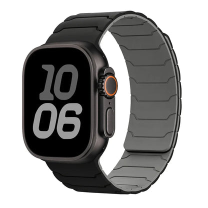 Strap For Apple Watch ultra 2 Band 49mm 44mm 45mm 40mm 42mm 46mm 41mm 38mm Magnetic Silicone Bracelet IWatch Series 10 SE 9 8 7