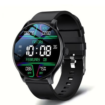 LAXASFIT 2025 New Smart Watch Men's Full Touch Screen Sports Watch Bluetooth Dial and Answer Smart Watch Women's Holiday Gift