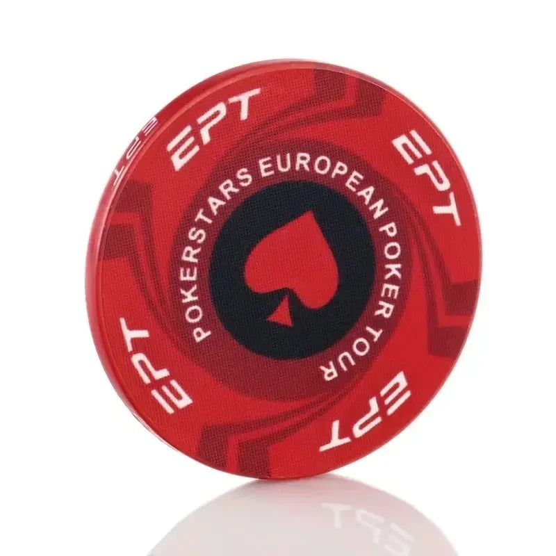 10 Pcs Portable Convenient Professional Sports Ceramic Chips Chess Poker Match Club Special Entertainment Equipment