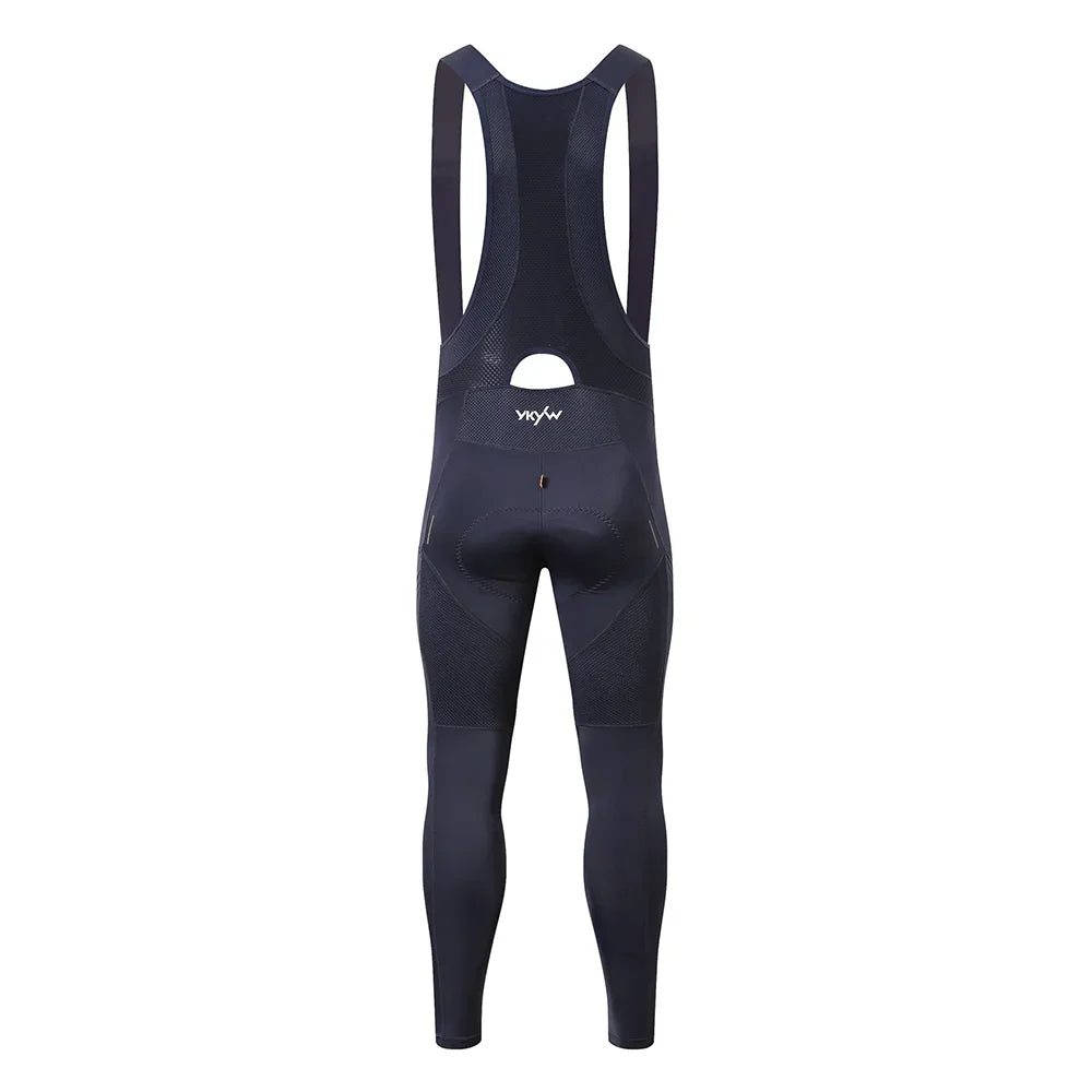 YKYWBIKE Men's Cycling Bib Long Pants Spring Autumn Long Cycling Pants Bib Road Bike Pants Bib Tights Cycling Bib Pants