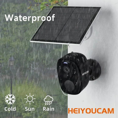 Security Cameras Wireless Outdoor 2K Battery Powered WiFi Camera AI Motion Siren Spotlight Color Night Vision IP66 Waterproof