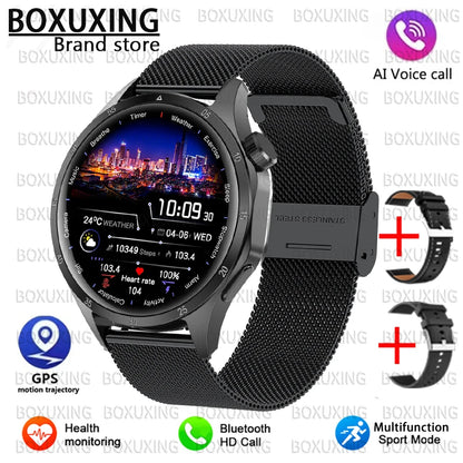 2025 New For Huawei GT5 Pro Smart Watch Men HD AMOLED Screen GPS Motion trajectory Heart Rate Bluetooth Call 1.52" SmartWatch