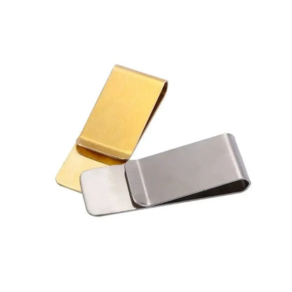 High Quality Hot Sale Metal Clip Slim Pocket Credit Card ID Clip Stainless Steel Money Clip Wallet Cash Clamp Men Purse