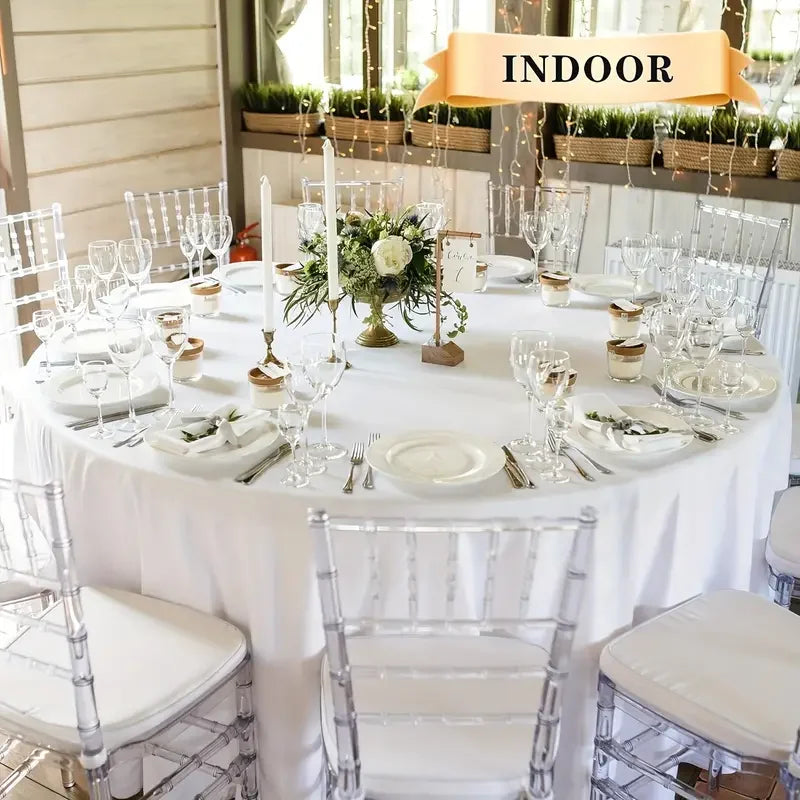 1pcs, 63in/71in/86.6in, Thickened round Tablecloth, Suitable for Hotel, Wedding Banquet, Home and Other Desktop Decoration