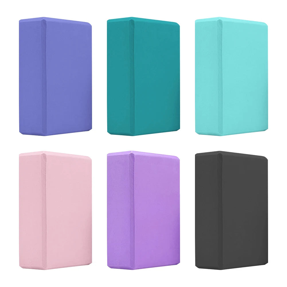 EVA Yoga Block Solid Color Gym Training Blocks Moisture-Proof High Density Yoga Blocks Body Shaping Yoga Blocks for Yoga Pilates
