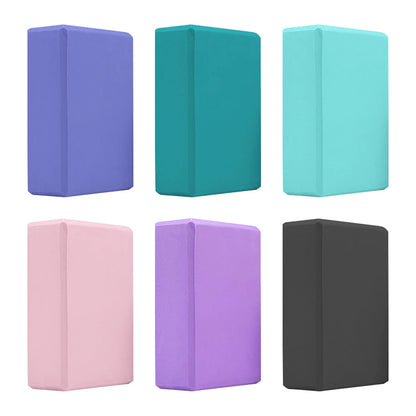 EVA Yoga Block Solid Color Gym Training Blocks Moisture-Proof High Density Yoga Blocks Body Shaping Yoga Blocks for Yoga Pilates