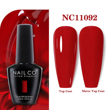 NAILCO 131Colors Vernis Semi Permanent UV Varnish Gel Nail Polish Nails Art Gel Manicure TOP BASE Varnish Hybrid