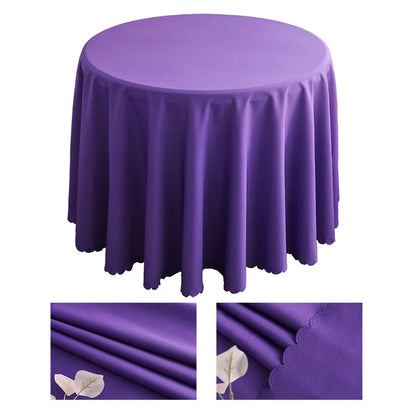 1pcs, 63in/71in/86.6in, Thickened round Tablecloth, Suitable for Hotel, Wedding Banquet, Home and Other Desktop Decoration