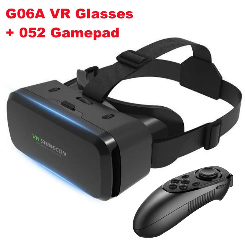 Virtual Reality Glasses IMAX Giant Screen 3D Movie Google Cardboard Box VR Headset Helmet for Smartphone,Support Game Joystick