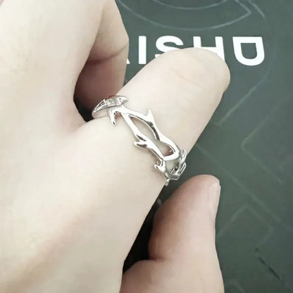 Punk Classic Split Rings Stainless Steel Simple Adjustable Rings for Women Men Couples Jewelry Accessories