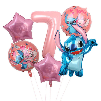 Disney Stitch Birthday Party Balloons Lilo & Stitch Balloon Sets Baby Shower for Kids Birthday Party Decorations Supplies Gifts