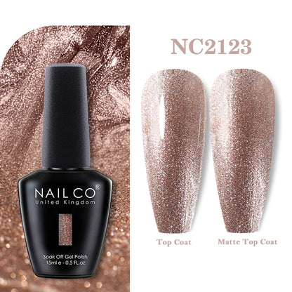 NAILCO 131Colors Vernis Semi Permanent UV Varnish Gel Nail Polish Nails Art Gel Manicure TOP BASE Varnish Hybrid