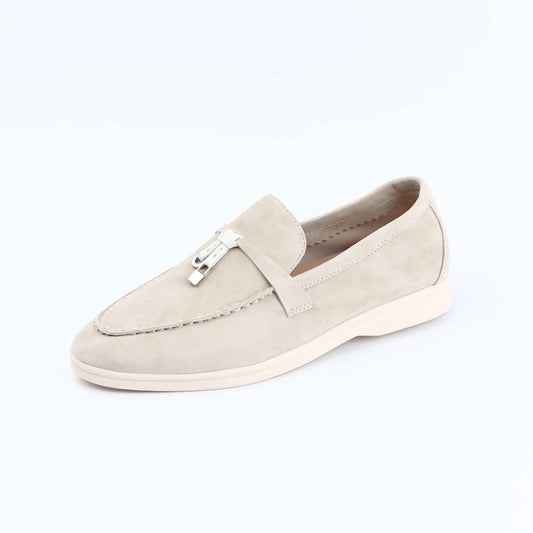Women Suede Loafer 2024 Summer Walking Casual Moccasins Flat Loafer Men Lazy Shoes Fashion New Design Slip on Loafer Unisex