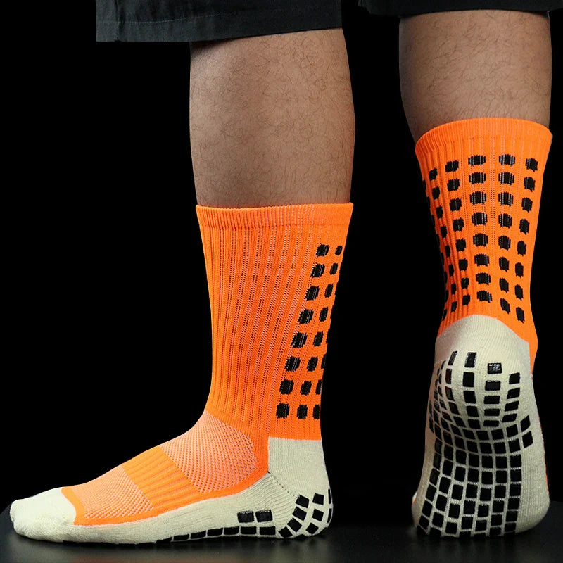 New Sports Anti Slip Soccer Socks Cotton Football Men Grip Socks calcetas antideslizantes de futbol