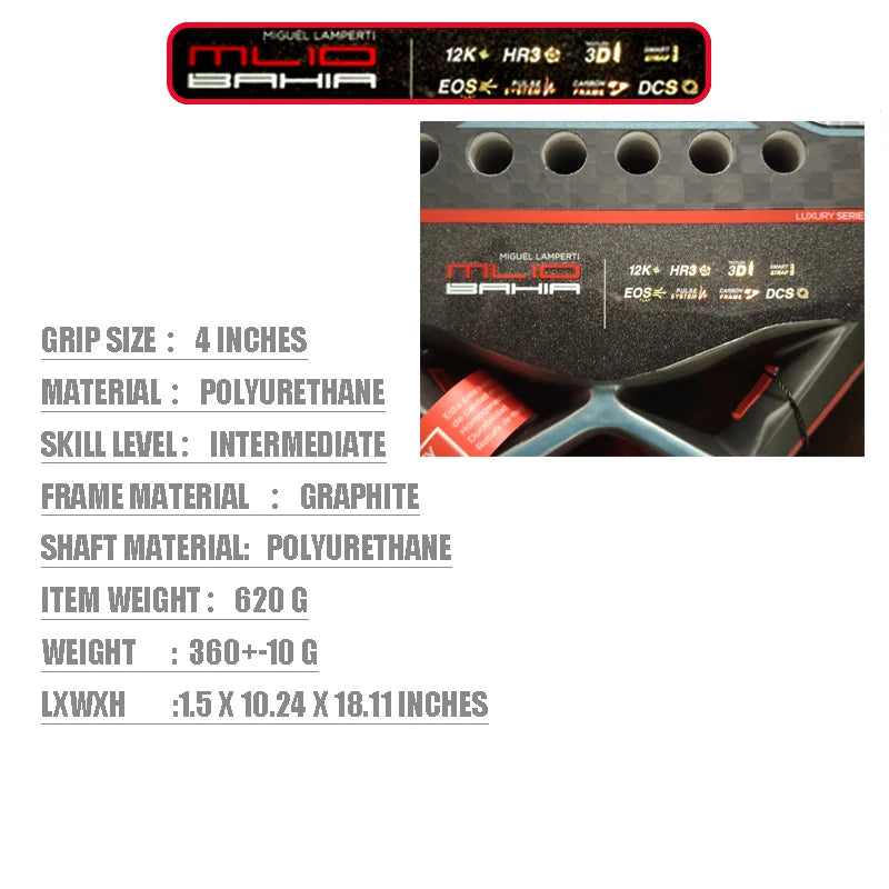 Professional Padel Tennis Racket Carbon Fibre Composite Diamond Shaped EVA Laminated Foam HPS Fengdong 3D SPIN Sports Racquet