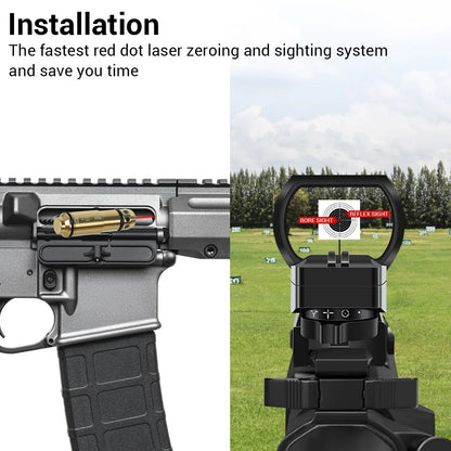 9x19mm Laser Training Bullet Laser Bore Sight 2 in 1 Dual-Purpose Boresighter Calibrator for Pistol Shooting Accessories