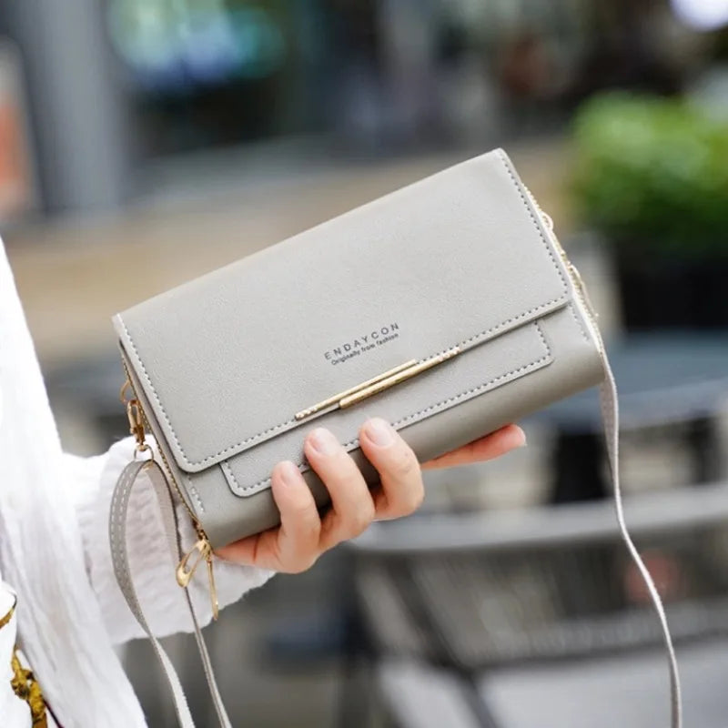 2024 New Women's Wallet Korean Multifunctional Shoulder Bag Mid-length Clutch Coin Purse