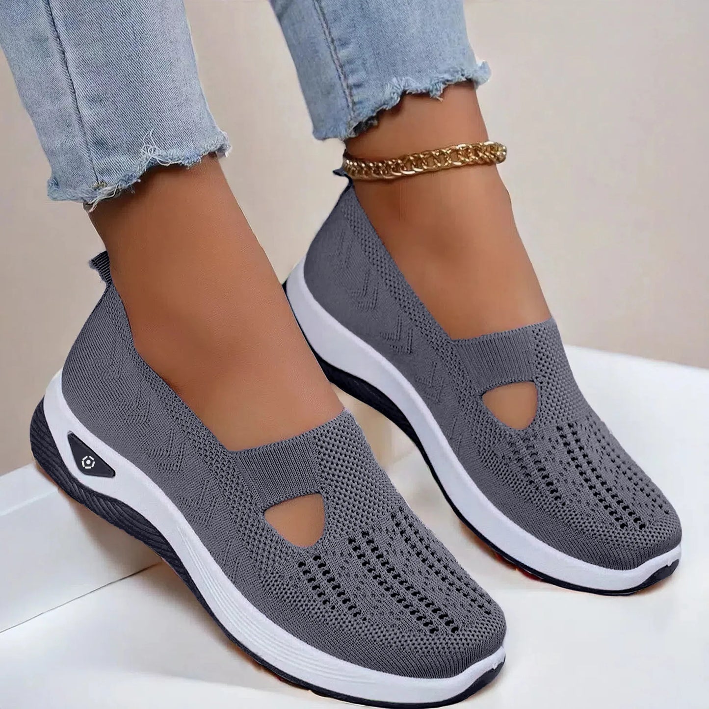 Summer Breathable Non-slip Soft Sole Elderly Shoe Women's Casual Shoes Middle-aged and Elderly Walking Flat Shoes Fo Women