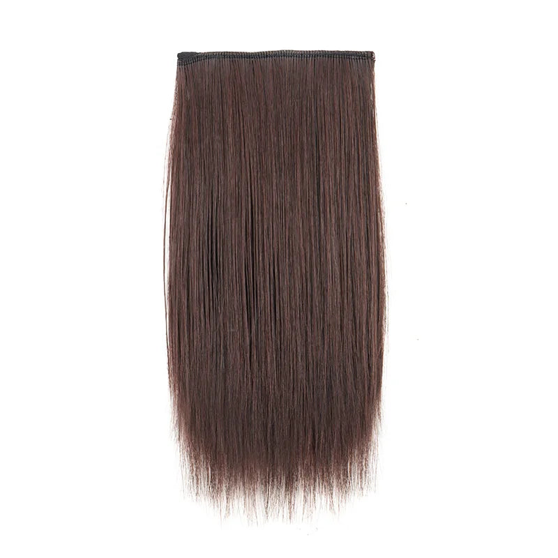 Synthetic 10/20/30cm Short Straight Hair Pieces Invisible Clip in Hair Top Side Cover Hair Accessories for Women
