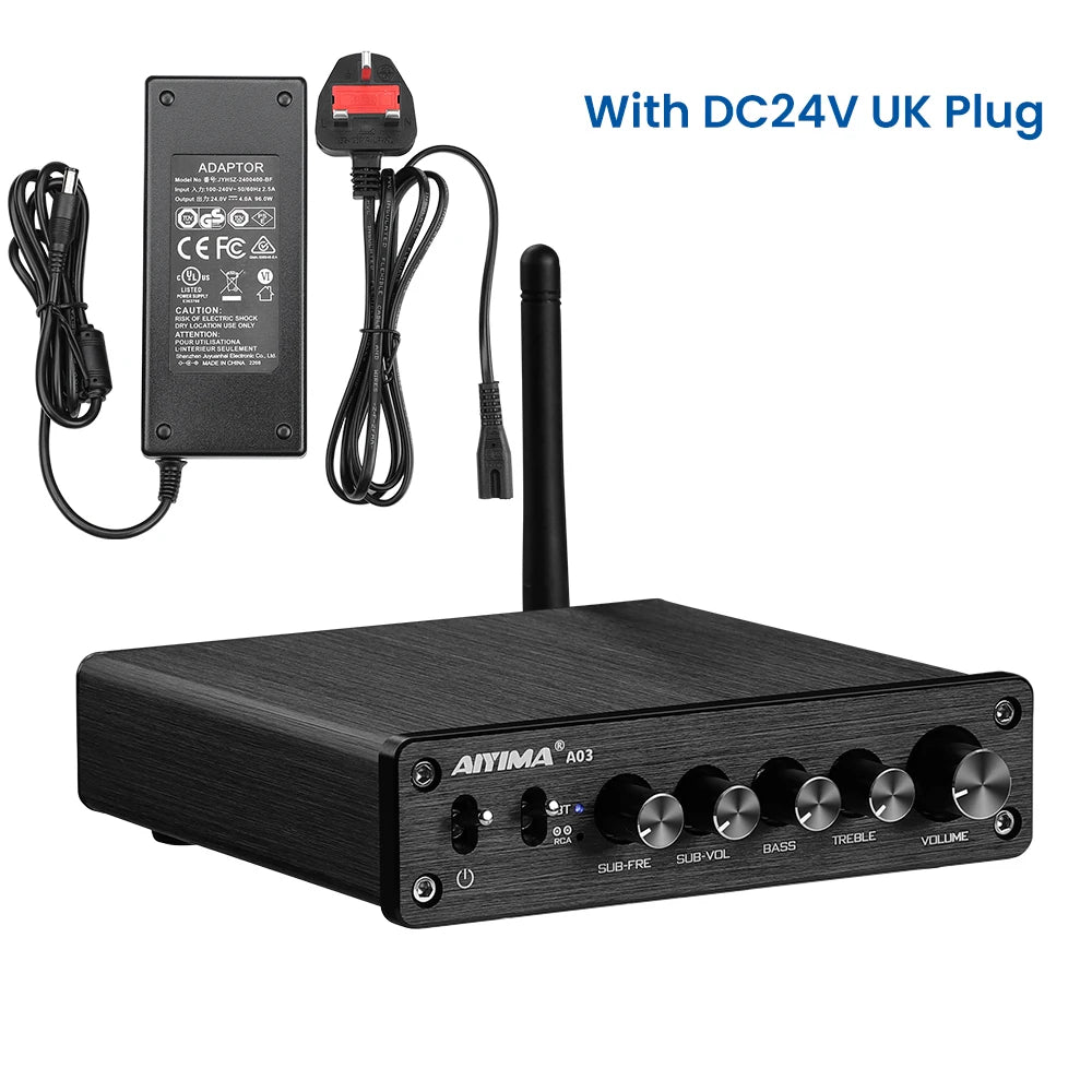 AIYIMA TPA3116 Subwoofer Bluetooth Verstärker HiFi TPA3116D2 2,1 Digitale Audio Power Verstärker 50Wx2 + 100W Sound Amplificador A03 