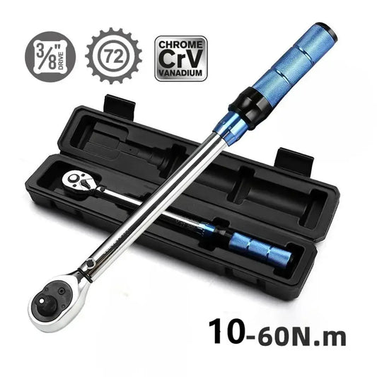 10-60N.m Torque Wrench 3/8 Inch Square Drive Torques Key ¡À3% High Precision Torque Wrench Professional Bicycle Automotive Tool