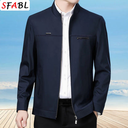 Loose Casual Business Men's Jacket Blazers for Men Formal Social Jacket Solid Color Luxury Office Dress Coat Spring Autumn New