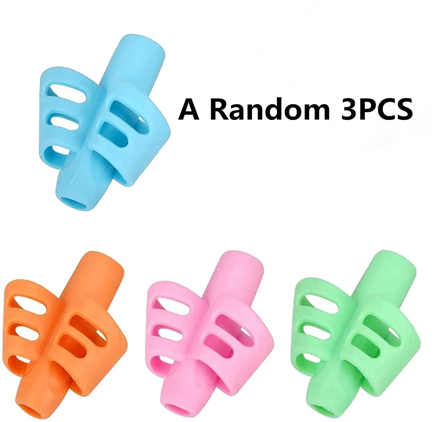 1/3pcs Children Writing Pencil Pan Holder Kids Learning Practise Silicone Pen Aid Grip Posture Correction Device for Students