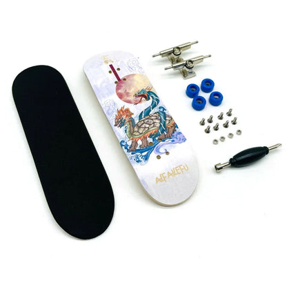 Creative Mini Finger Skateboard Fingerboard Colourful Skatepark Maple Double Rocker Sport Bearings and Palm Slide Board