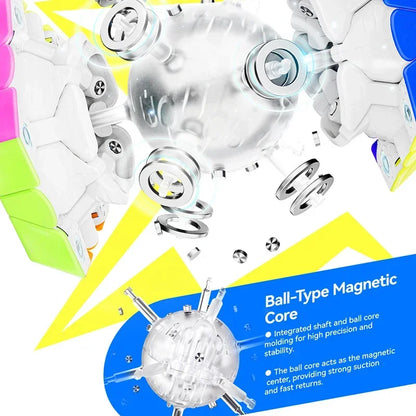 GAN Megaminx New UV Matte Mega Maglev 160 Original High Quality Speed Magic Cube Dodecahedron Magnets Speed Puzzle Gift Toys