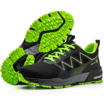 Fashion Safety Shoes Men Steel Toe Sneakers Puncture Proof Breathable Work Safety Boots Man Comfy Work Shoes Male Security Boots