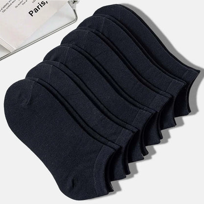 20 Pairs Men Solid Black Ankle Socks Anti Odor Antibacterial Breathable High-quality Simple Fashionable Versatile Casual Socks