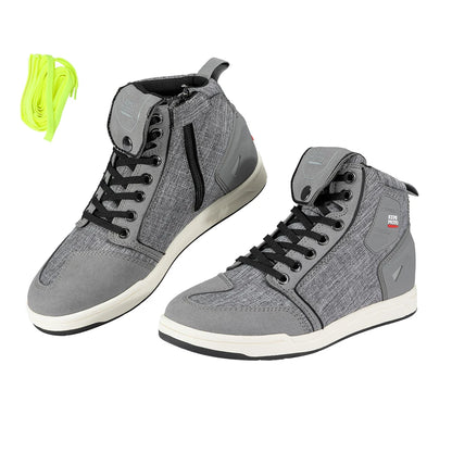 Motorcycle Shoes Men Riding Boots Casual Flat Shoes Anti-collision Toe Heel Protection Outdoor Cycling Motobike Sports Sneakers