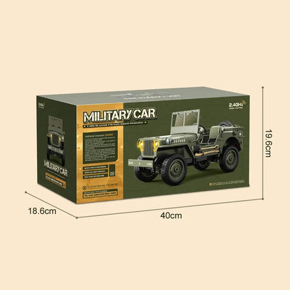 JJRC C8815 Rc Car 1:10 JEEP MB 2.4g 4wd RTR Crawler Climbing Scale Military Truck Offroad Vehicle Adult Toy Gift for Kids