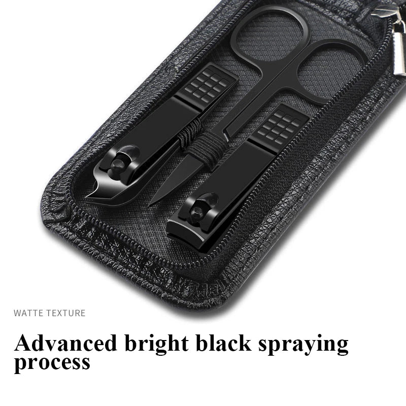 6 Pcs in 1 Portable Manicure Sets Pedicure Kits Bright Green Nail Clipper Set Personal Care Tools Eyebrow Scissors