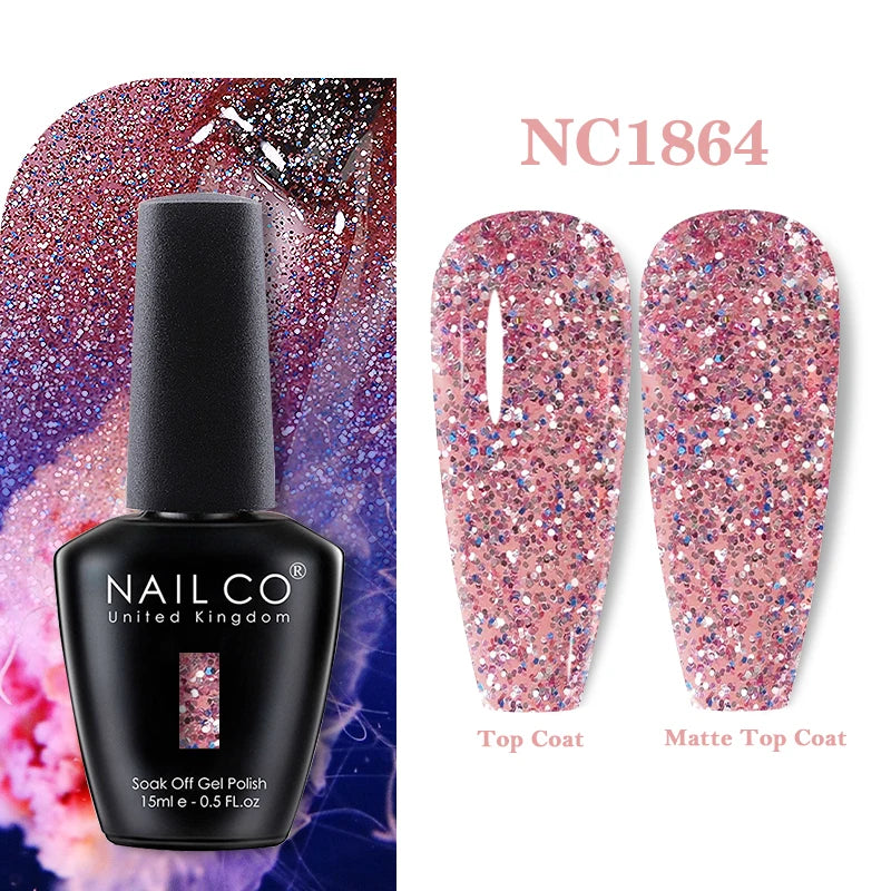 NAILCO 131Colors Vernis Semi Permanent UV Varnish Gel Nail Polish Nails Art Gel Manicure TOP BASE Varnish Hybrid