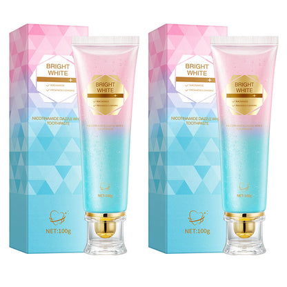 Niacinamide Whitening Toothpaste Intensive Whitens Teeth Protects Enamel Removes Stains & Refreshes Breath Daily Oral Care