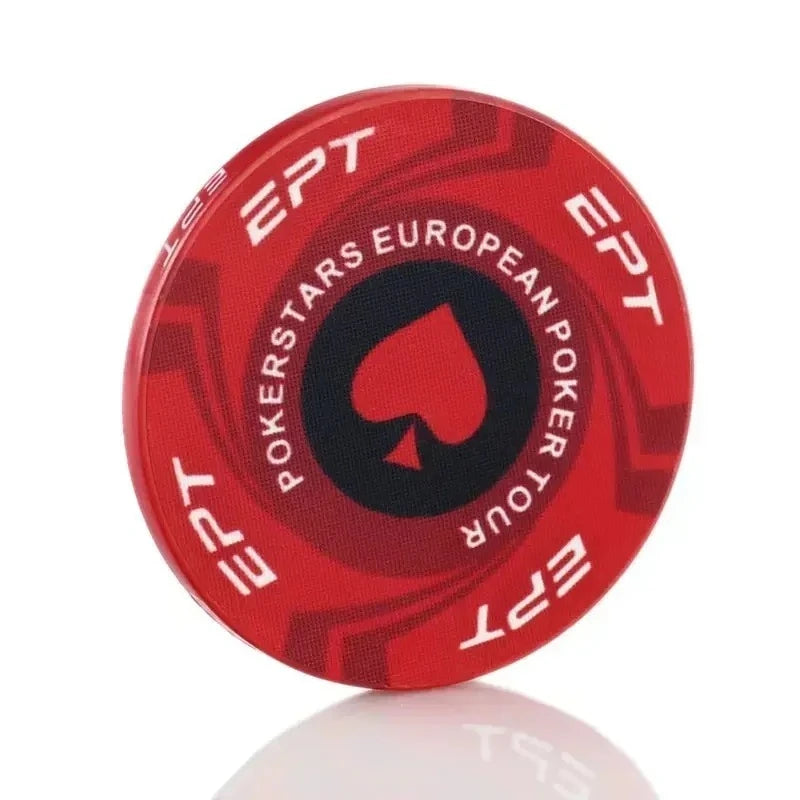 10 Pcs Portable Convenient Professional Sports Ceramic Chips Chess Poker Match Club Special Entertainment Equipment