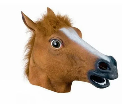 Party Funny and Funny Festival Horse Head Mask Headgear NEW Simulation Horse Head Mask Cosplay Costume